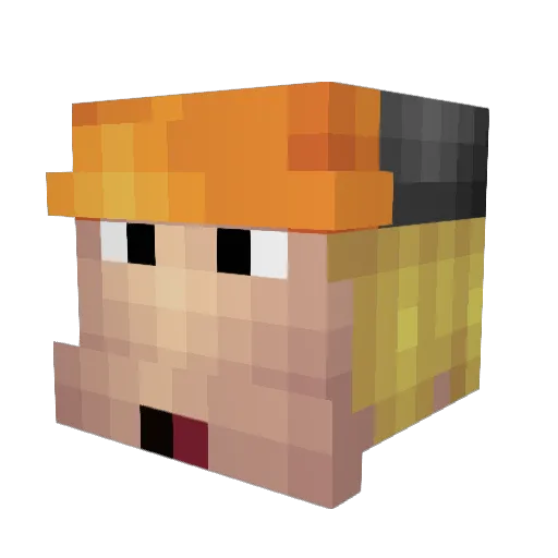 TheScemo Minecraft avatar head, 3D render