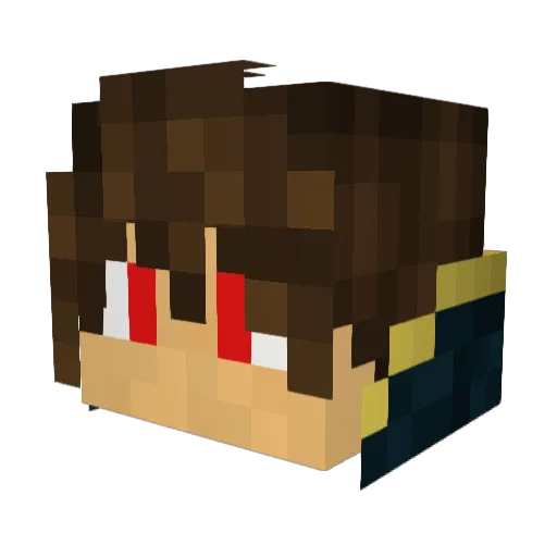 TheSchaschlick Minecraft avatar head, 3D render