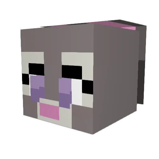 TheScopedYoshi Minecraft avatar head, 3D render