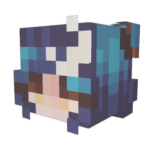 TheScorpioMoon Minecraft avatar head, 3D render