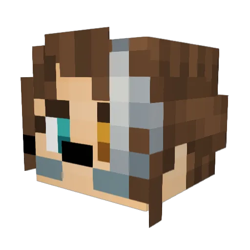 TheScribeEudokia Minecraft avatar head, 3D render