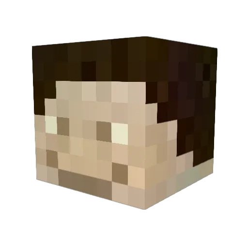 TheScufish Minecraft avatar head, 3D render