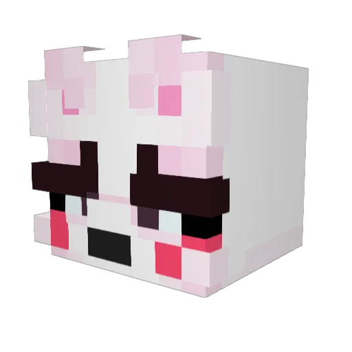 TheSeVeesh Minecraft avatar head, 3D render