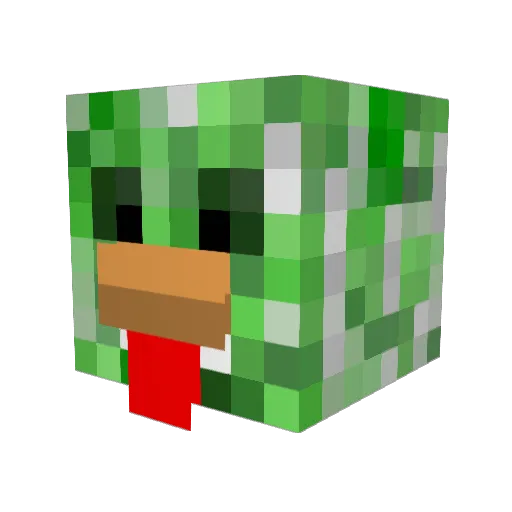 TheSean Minecraft avatar head, 3D render