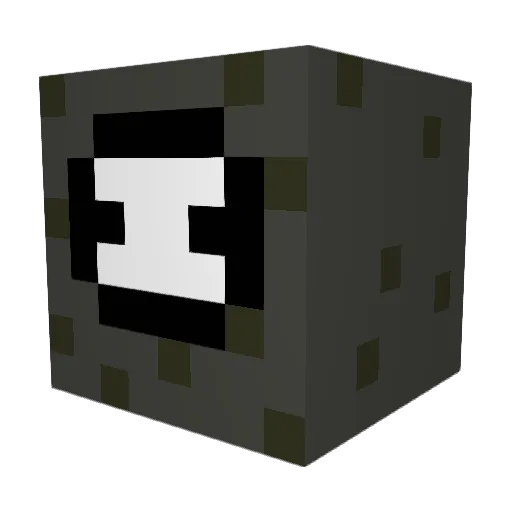 TheSecondAct Minecraft avatar head, 3D render