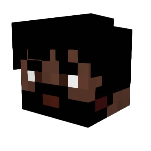TheSecretAgent4 Minecraft avatar head, 3D render