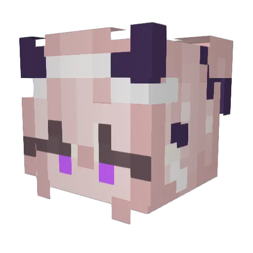 TheSeekker Minecraft avatar head, 3D render