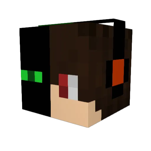 TheSejky Minecraft avatar head, 3D render