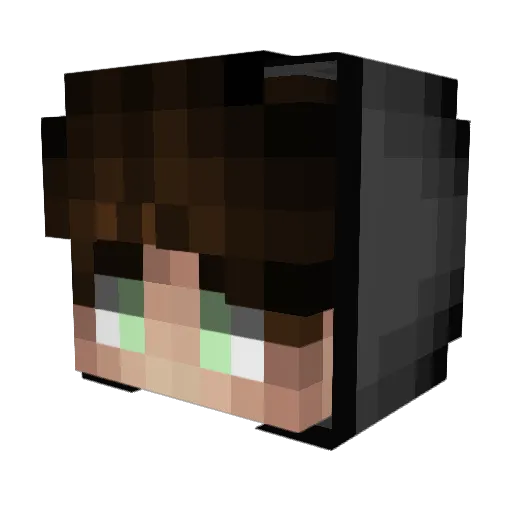 TheSeltox Minecraft avatar head, 3D render