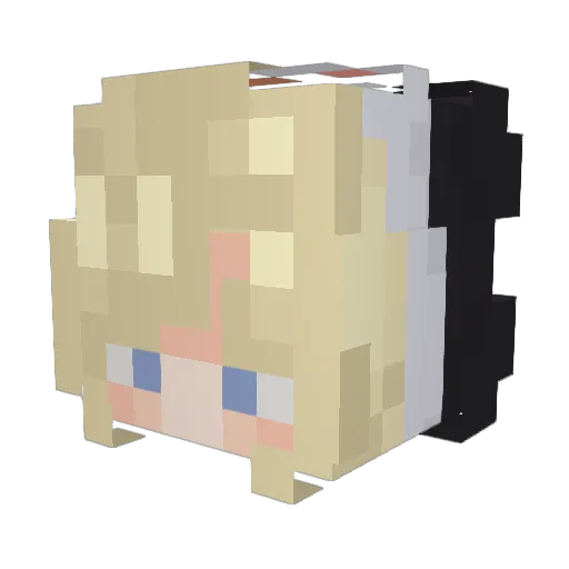 TheSephll Minecraft avatar head, 3D render