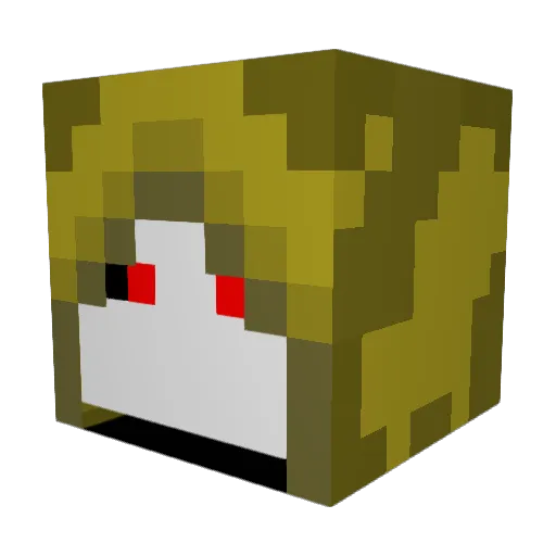 TheShade508 Minecraft avatar head, 3D render