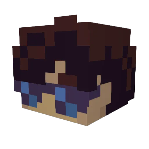 TheShadinatorYT Minecraft avatar head, 3D render
