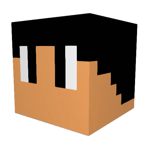 TheShadow280 Minecraft avatar head, 3D render