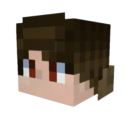 TheShadow Minecraft avatar head, 3D render