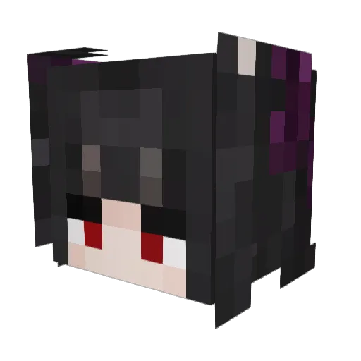 TheShadowG0d3ss Minecraft avatar head, 3D render
