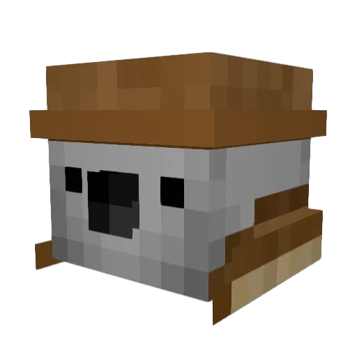 TheShadowShots Minecraft avatar head, 3D render