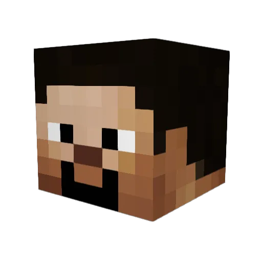 TheShadow_25 Minecraft avatar head, 3D render