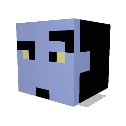 TheShaggDog Minecraft avatar head, 3D render