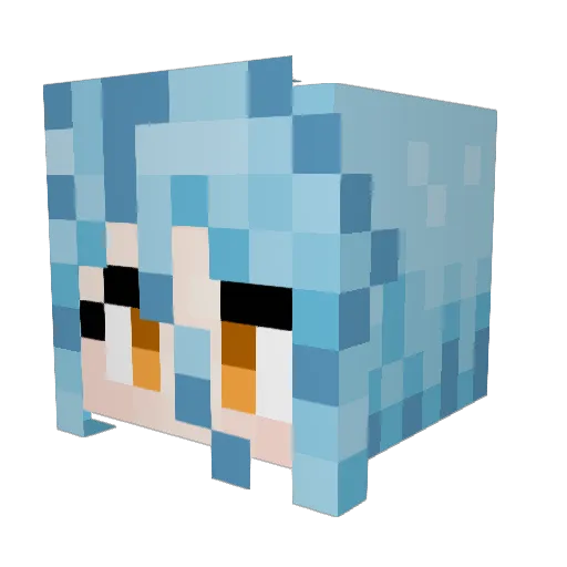 TheShaggyCreeper Minecraft avatar head, 3D render