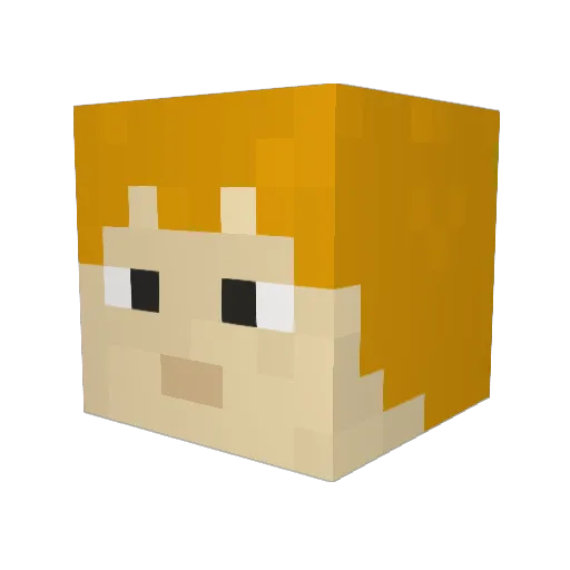 TheShaggyD Minecraft avatar head, 3D render