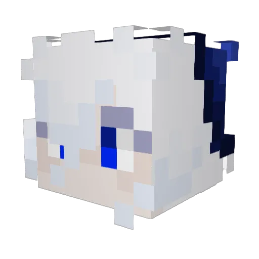 TheShattered_ Minecraft avatar head, 3D render