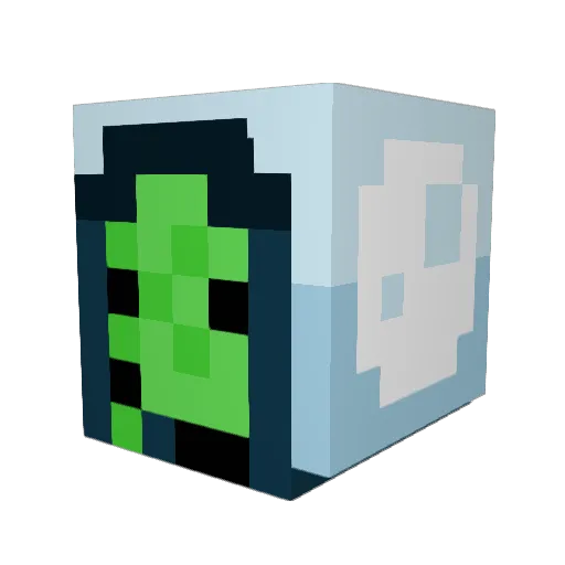 TheShav Minecraft avatar head, 3D render