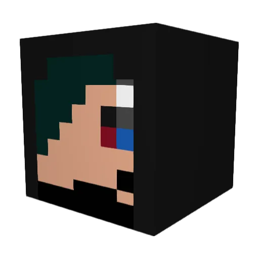 TheShavey Minecraft avatar head, 3D render