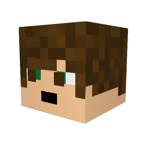 TheShipMaster Minecraft avatar head, 3D render