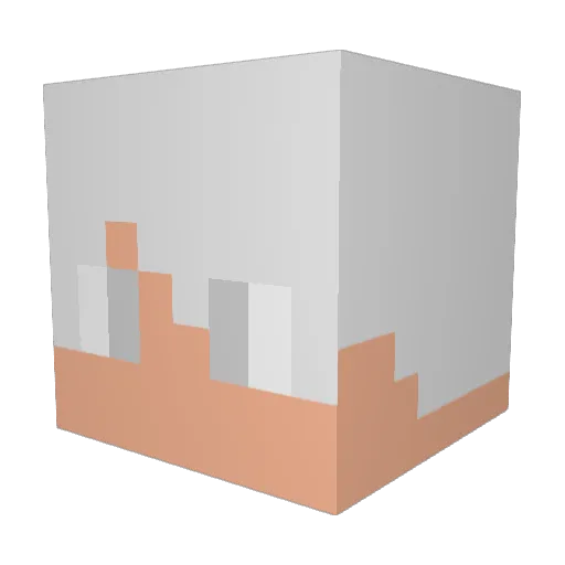 TheShiro Minecraft avatar head, 3D render