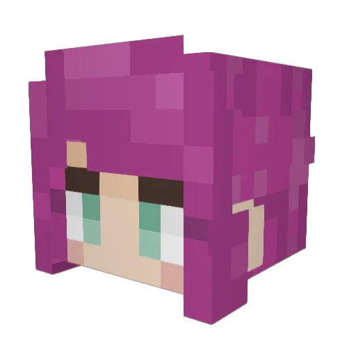 TheShlongest Minecraft avatar head, 3D render