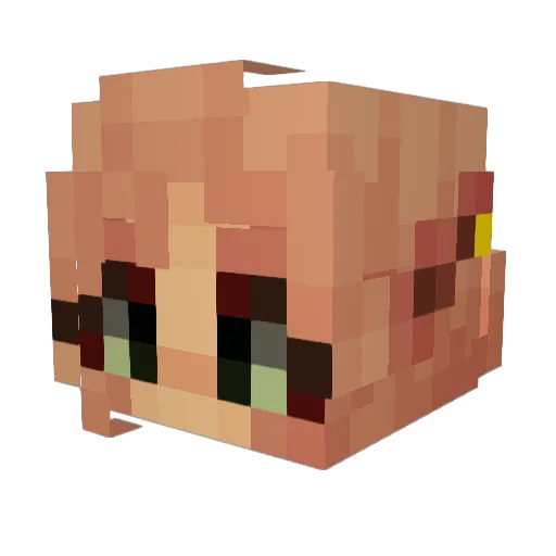 TheShnapp Minecraft avatar head, 3D render