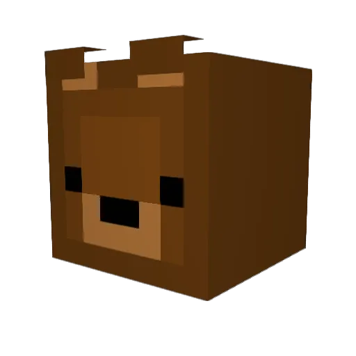 TheShometsu Minecraft avatar head, 3D render