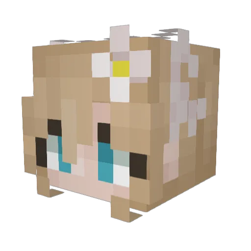 TheShortKidd Minecraft avatar head, 3D render