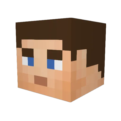 TheSilver_Shroud Minecraft avatar head, 3D render