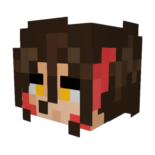 TheSingingAbyss Minecraft avatar head, 3D render