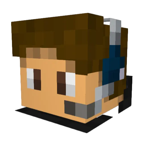 TheSirud Minecraft avatar head, 3D render