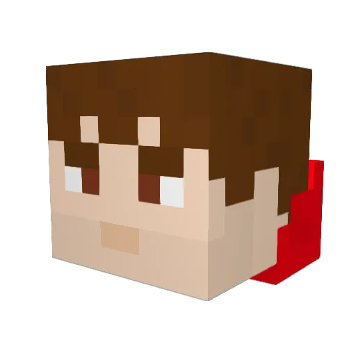 TheSithLord Minecraft avatar head, 3D render