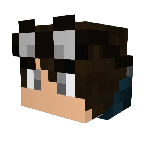TheSkorpien Minecraft avatar head, 3D render