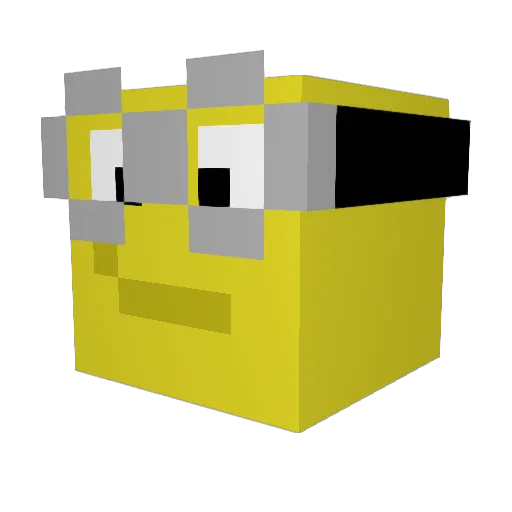 TheSkyIsBlue_ Minecraft avatar head, 3D render