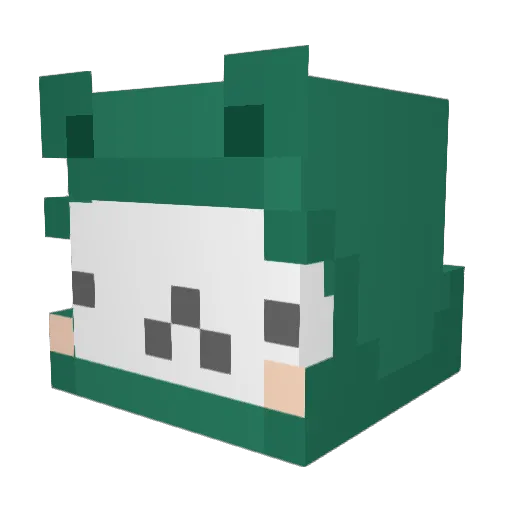 TheSlashin Minecraft avatar head, 3D render