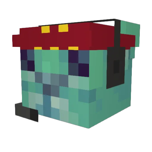 TheSlays Minecraft avatar head, 3D render