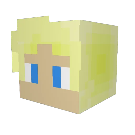 TheSleepyCreeper Minecraft avatar head, 3D render
