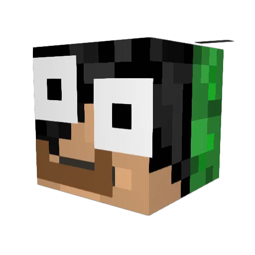 TheSlerb Minecraft avatar head, 3D render
