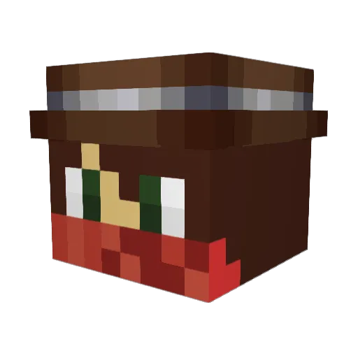 TheSleyer Minecraft avatar head, 3D render