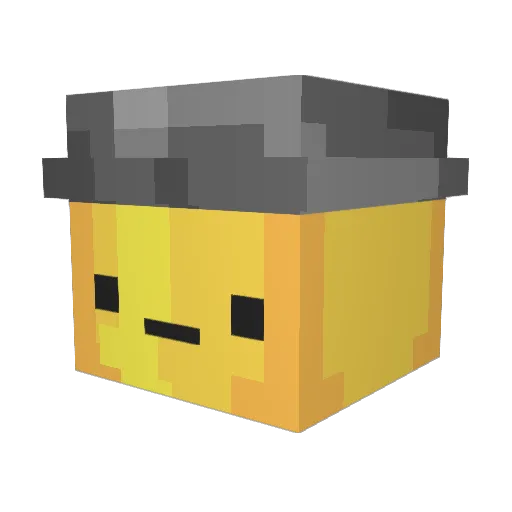 TheSlimeCrescent Minecraft avatar head, 3D render