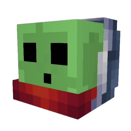 TheSlimyDude Minecraft avatar head, 3D render