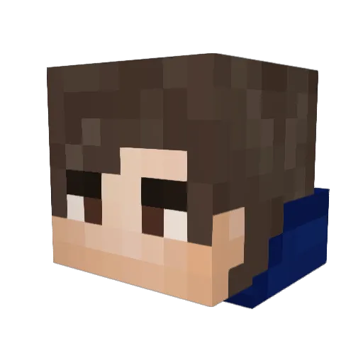 TheSlist Minecraft avatar head, 3D render
