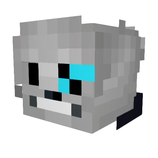 TheSmallBrainGuy Minecraft avatar head, 3D render