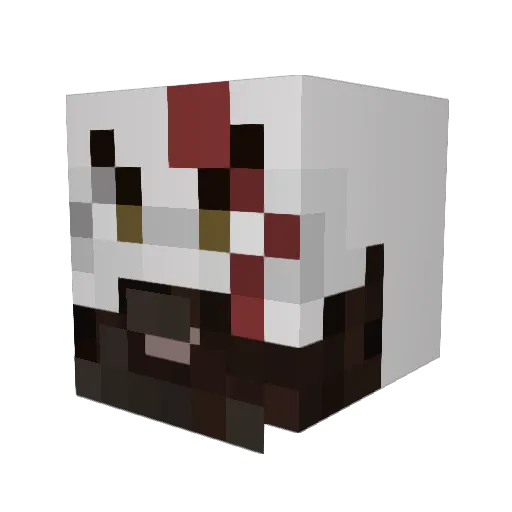 TheSmellOfClam Minecraft avatar head, 3D render