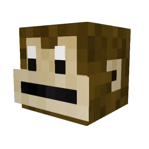 TheSnex Minecraft avatar head, 3D render